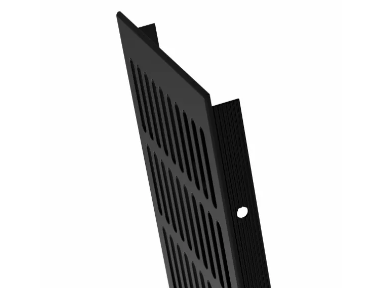 MS Beschläge Heizungsabdeckung 130 x 300 mm Gitter Schwarz RAL 9005