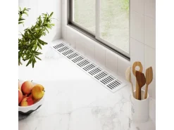 MS Beschläge Lüftungsgitter 100 x 1200 mm Weiß RAL 9016