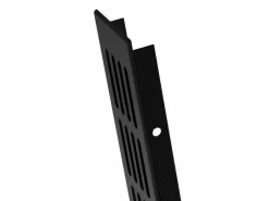 MS Beschläge Lüftungsgitter 60 x 300 mm Alu Schwarz RAL 9005 Luftzirkulation