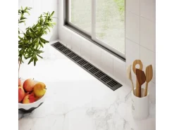 MS Beschläge Lüftungsgitter 60 x 1000 mm Alu RAL 7016 Anthrazit Belüftung