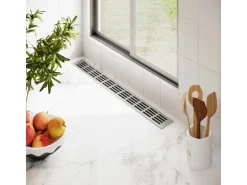 MS Beschläge Lüftungsgitter 60 x 1000 mm Alu Silber F1 Eloxiert Belüftungsgitter