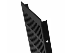 MS Beschläge Lüftungsgitter 150 x 600 mm Aluminium Schwarz Möbelbau