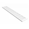 MS Beschläge Lüftungsgitter 100 x 600 mm Weiß RAL 9016