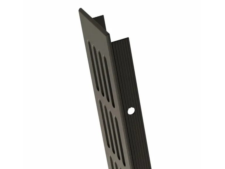 MS Beschläge Lüftungsgitter 60 x 400 mm Aluminium Braun Eloxiert