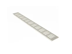 MS Beschläge Stegblech 60 x 300 mm Weiß RAL9010 Aluminium Lüftungsgitter