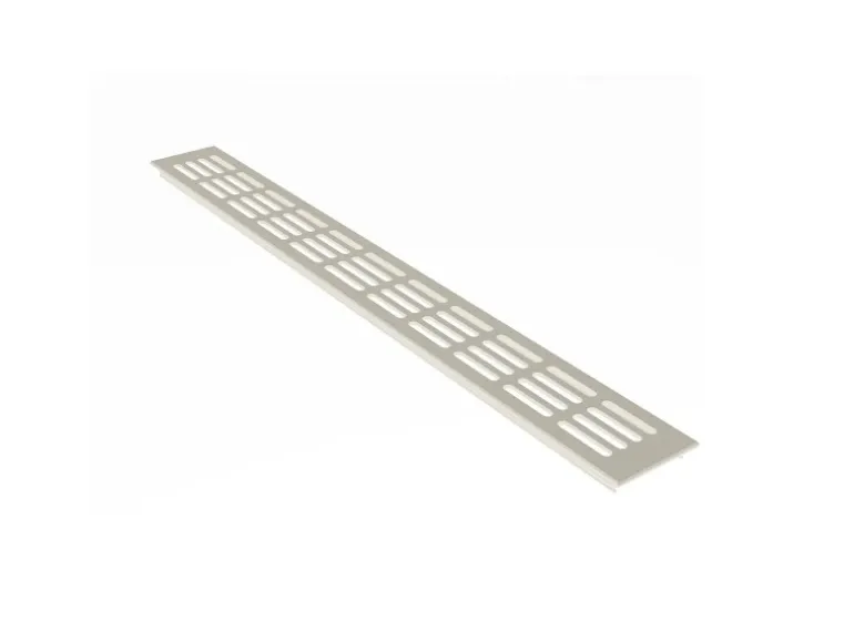 MS Beschläge Stegblech 60 x 300 mm Weiß RAL9010 Aluminium Lüftungsgitter