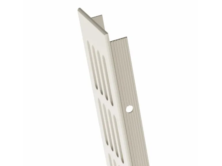 MS Beschläge Stegblech 60 x 300 mm Weiß RAL9010 Aluminium Lüftungsgitter