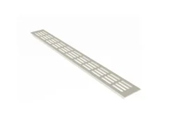 MS Beschläge Stegblech 60 x 200 mm Weiß RAL9010 Aluminium Lüftungsgitter