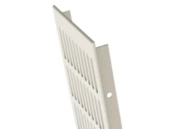 MS Beschläge Stegblech 130 x 800 mm Weiß RAL9010 Tür Lüftungsgitter