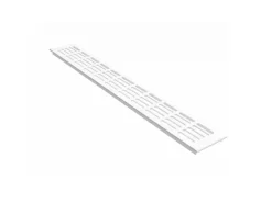 MS Beschläge Stegblech Gitter 80 x 200 mm Weiß RAL 9016