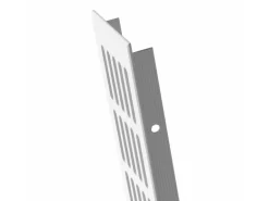 MS Beschläge Stegblech Gitter 80 x 500 mm Weiß RAL 9016