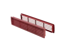 MS Beschläge Türgitter Rot Lüftungsgitter Kunststoff Raumbelüftung