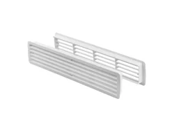 MS Beschläge Türgitter Weiss Lüftungsgitter Kunststoff Raumbelüftung