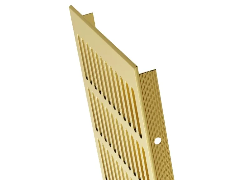 MS Beschläge Türlüftungsgitter 150 x 300 mm Heizungsdeckel Gold Eloxiert