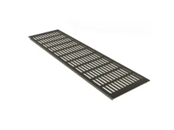 MS Beschläge Türlüftungsgitter 150 x 1200 mm Aluminium Braun Eloxiert