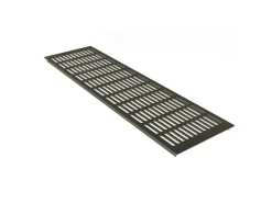 MS Beschläge Türlüftungsgitter 150 x 1000 mm Aluminium Braun Eloxiert