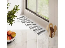 MS Beschläge Universal Gitter 150 x 600 mm Weiß RAL 9016