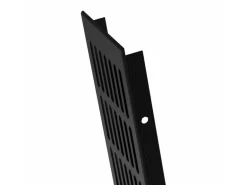 MS Beschläge Zuluftgitter 100 x 600 mm Aluminium Schwarz RAL 9005