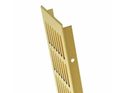 MS Beschläge Zuluftgitter 100 x 300 mm Aluminium Gold Eloxiert