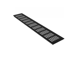 MS Beschläge Zuluftgitter 100 x 300 mm Aluminium Schwarz RAL 9005