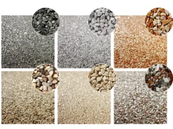 Naturstein-Teppich Marmorkiesel Grau 20 kg