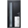 Nebeneingangstür K511 Kunststoff Innen Weiß / Außen Anthrazit 88 x 198 cm DIN R