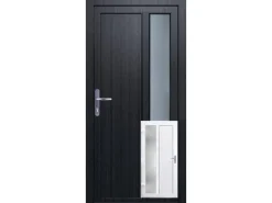 Nebeneingangstür K511 Kunststoff Innen Weiß / Außen Anthrazit 88 x 198 cm DIN L