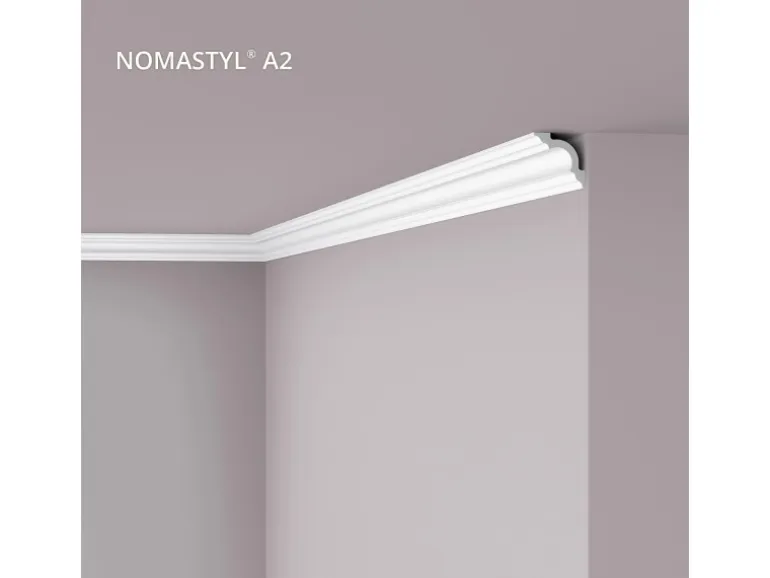 NOEL & MARQUET NMC A2 NOMASTYL Eckleiste Zierleiste Stuckleiste 2 m 200 cm x 5 cm x 5 cm Weiß