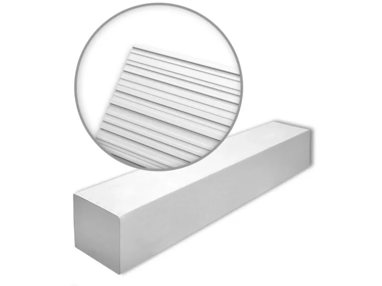 NOEL & MARQUET NMC ALLEGRETTO-Box ARSTYL 3D Wandpaneele 1 Karton 6 Leisten 12 m Weiß