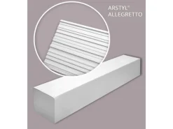 NOEL & MARQUET NMC ALLEGRETTO-Box ARSTYL 3D Wandpaneele 1 Karton 6 Leisten 12 m Weiß