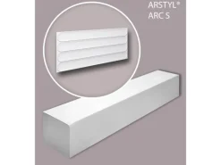 NOEL & MARQUET NMC ARC S-Box ARSTYL 3D Wandpaneele 1 Karton mit 9 Paneelen 3,25 m2 Weiß