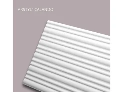 NOEL & MARQUET NMC CALANDO ARSTYL 3D Wandpaneel Wandvertäfelung Akustikpaneel 2 m 200 cm x 1,3 cm x 30 cm Weiß