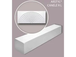 NOEL & MARQUET NMC CANELÉ R L-Box ARSTYL 3D Wandpaneele 1 Karton 9 Paneele 1,62 m2 Weiß