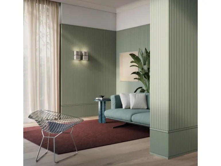 NOEL & MARQUET NMC CANELÉ S ARSTYL 3D Wandpaneel Stuckleiste Zierelement 2 m 200 cm x 1,45 cm x 30 cm Weiß