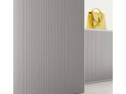 NOEL & MARQUET NMC CANELÉ S FLEX ARSTYL Flexibles Wandpaneel Akustikpaneel 2 m 200 cm x 1,45 cm x 30 cm Weiß