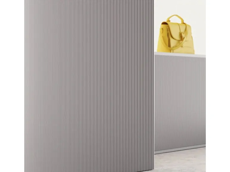 NOEL & MARQUET NMC CANELÉ S FLEX ARSTYL Flexibles Wandpaneel Akustikpaneel 2 m 200 cm x 1,45 cm x 30 cm Weiß