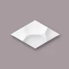 NOEL & MARQUET NMC RAY ARSTYL 3D Wandpaneel Wandpaneel Zierelement 55 cm x 32 cm x 3,3 cm Weiß