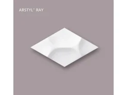 NOEL & MARQUET NMC RAY ARSTYL 3D Wandpaneel Wandpaneel Zierelement 55 cm x 32 cm x 3,3 cm Weiß