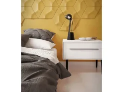 NOEL & MARQUET NMC RAY ARSTYL 3D Wandpaneel Wandpaneel Zierelement 55 cm x 32 cm x 3,3 cm Weiß