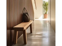 NOEL & MARQUET NMC SELITSTYLE 3D Akustikpanel Lamellenwand Holzoptik Eiche hell 240 x 56,5 cm 2400 mm x 565 mm x 19 mm 1,356 m2 Beige