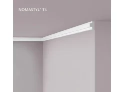 NOEL & MARQUET NMC T4 NOMASTYL Wand- und Friesleiste Zierleiste Eckleiste Stuckleiste 2 m 200 cm x 2 cm x 3 cm Weiß
