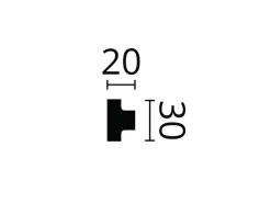 NOEL & MARQUET NMC T4 NOMASTYL Wand- und Friesleiste Zierleiste Eckleiste Stuckleiste 2 m 200 cm x 2 cm x 3 cm Weiß