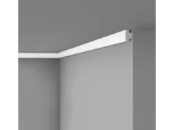 NOEL & MARQUET NMC T4 NOMASTYL Wand- und Friesleiste Zierleiste Eckleiste Stuckleiste 2 m 200 cm x 2 cm x 3 cm Weiß