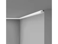 NOEL & MARQUET NMC T4 NOMASTYL Wand- und Friesleiste Zierleiste Eckleiste Stuckleiste 2 m 200 cm x 2 cm x 3 cm Weiß