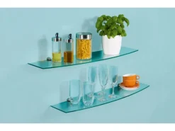 OBI Glasboden Villar Gebogen Klar 0,6 cm x 80 cm x 20 cm