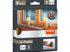 OBI Türdichtung / Fensterdichtung aus Gummi D-Profile Braun