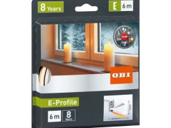OBI Türdichtung / Fensterdichtung aus Gummi E-Profile Weiß