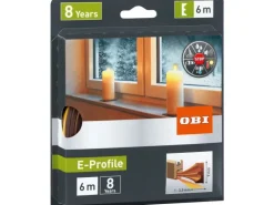 OBI Türdichtung / Fensterdichtung aus Gummi E-Profile Braun