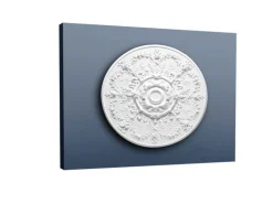 ORAC DECOR R64 LUXXUS hochwertige DeckenroSette Lampen Dekor Stuck RoSette 95,2 cm x 4,8 cm Weiß