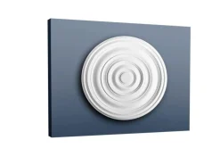 ORAC DECOR R40 LUXXUS Stuck DeckenroSette Lampen-Schirm-RoSette Ring-Dekor 74,5 cm x 3,1 cm Weiß